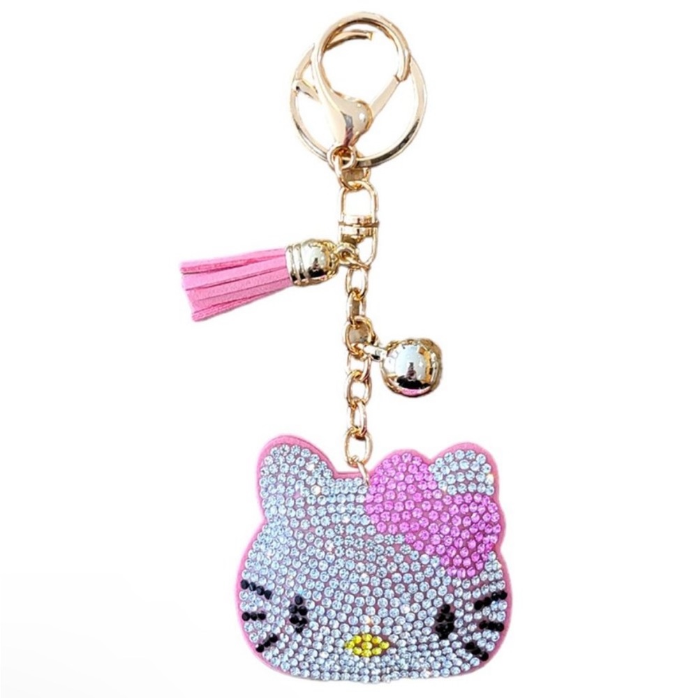 Hello Kitty Rhinestone Purse Charm/key chain NWT